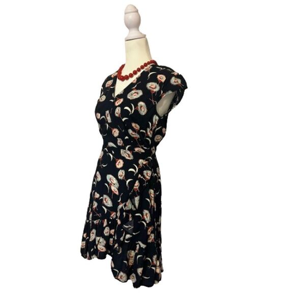 J. Crew Mercantile Sleeveless Navy Floral Dress Size 00 - Picture 2 of 8